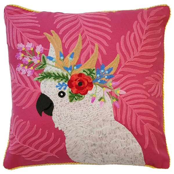 Cockatoo cushion outlet