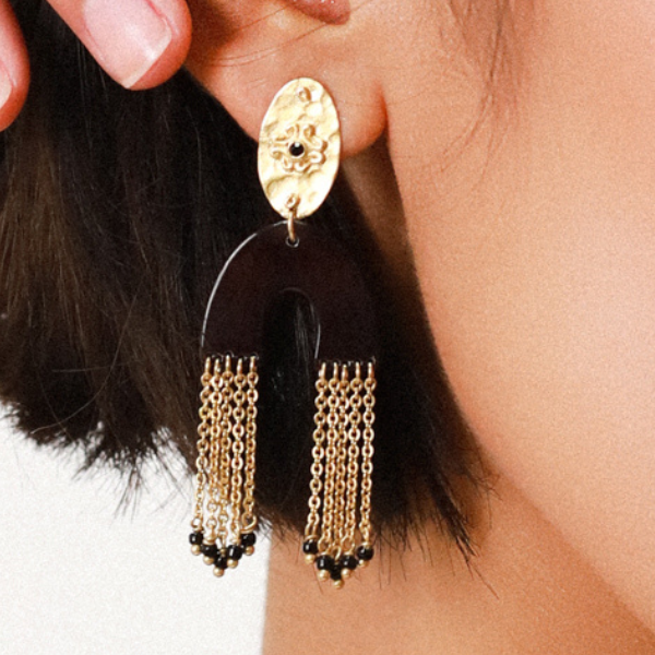 Egyptian shop style earrings