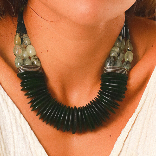 Green deals statement necklace