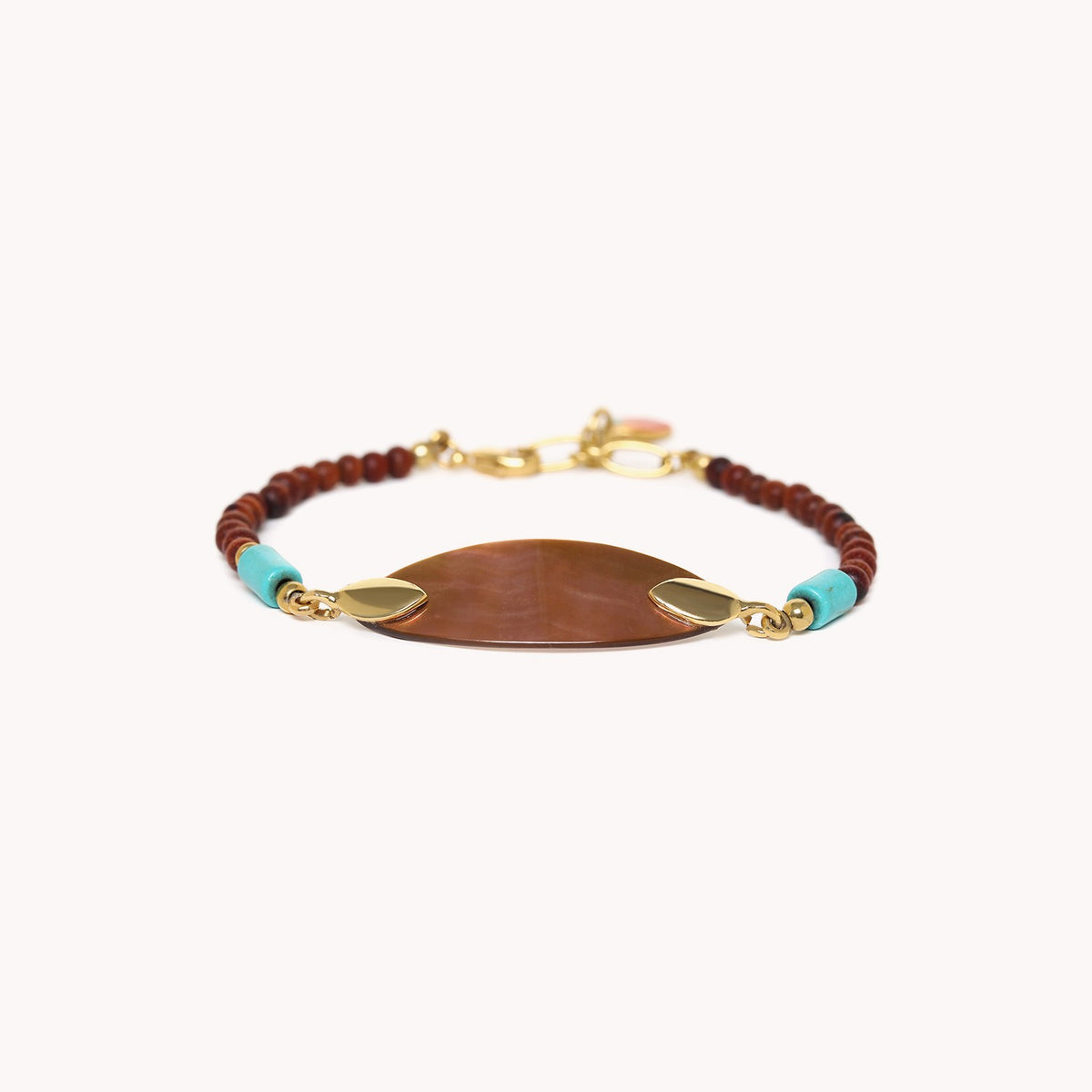 Nature Bijoux Adjustable Brown Lip Bracelet 13--43132