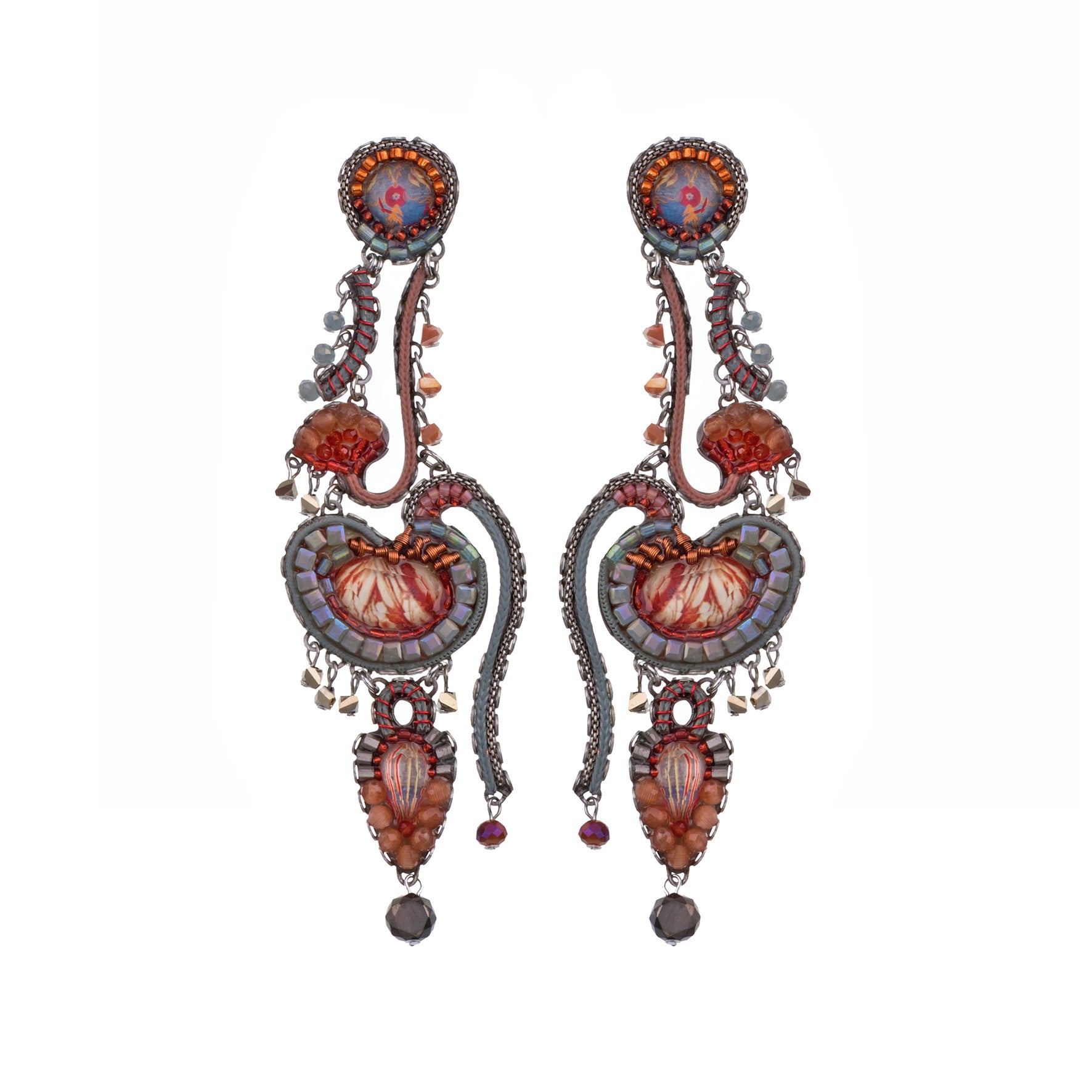 Ginger Spice Prita Earrings C1931 Uncle George