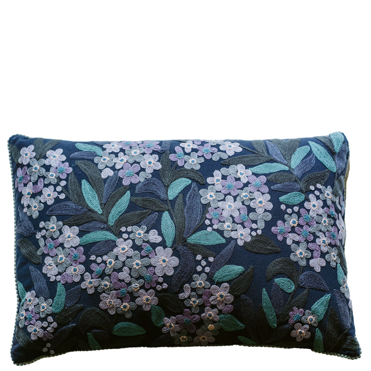 Jungle Flowers Cushion - Purple Multi CUS2156