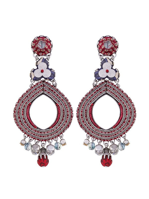 Ayala Bar Hip Red Rock, Alexa Earrings H1451