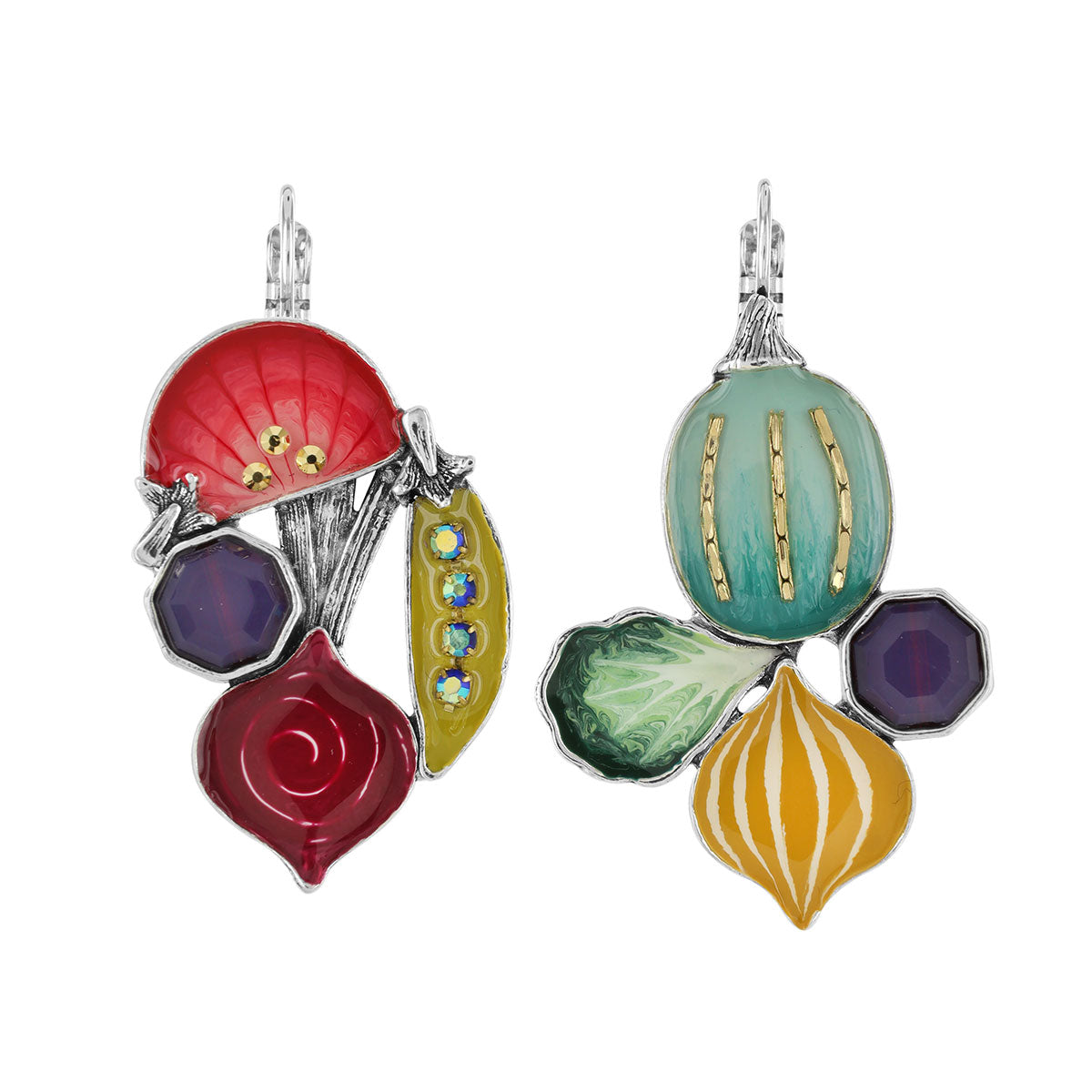 Taratata Heart of Artichoke Lever Back Earrings H23-07775-10M