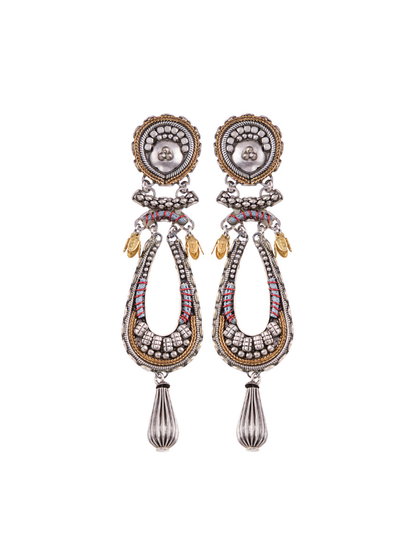 Ayala Bar Indigo Metal Roots Gloria Earrings N1645