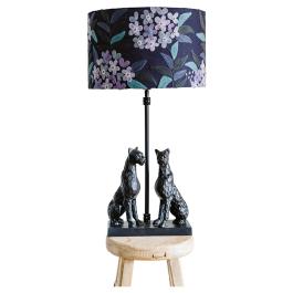 Jungle Flowers Cotton Lampshade - Purple Multi SHD264