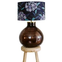 Jungle Flowers Cotton Lampshade - Purple Multi SHD264