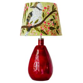 Kookaburra Tapered Cotton Lampshade - Sage Green Multi SHD272